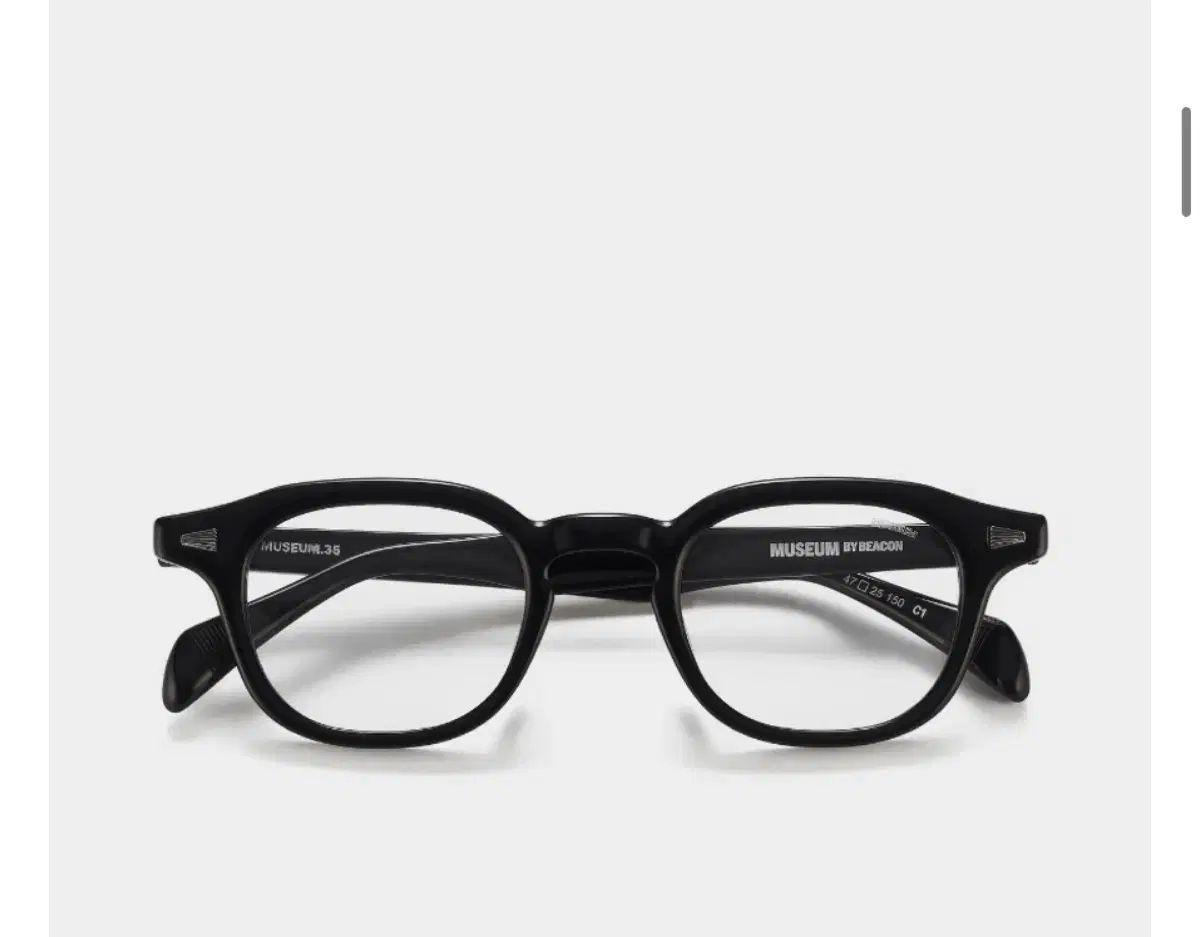 ミュージアムバイビーコン MUSEUM 35 ブラック メガネ