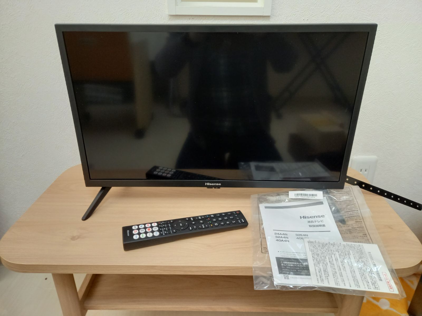 箱なし Hisense 24A4N テレビ 製 24インチ HD Wi-Fi Bluetooth対応 あり