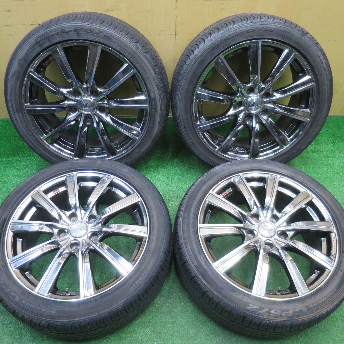 バリ溝 9 5分 LEONIS SL 215 45 R 17 ネクセン CP 672 レオニス 17インチ PCD 114 3 5 H ノ