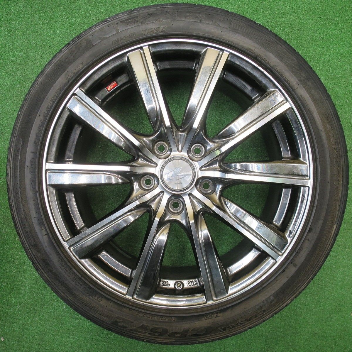 バリ溝 9 5分 LEONIS SL 215 45 R 17 ネクセン CP 672 レオニス 17インチ PCD 114 3 5 H ノ