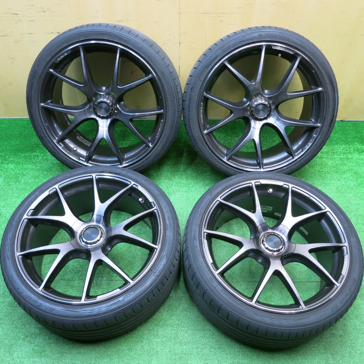 RAYS VOLKRacing GT-C 18×8J +37 5H PCD100 4本 (A386wY)