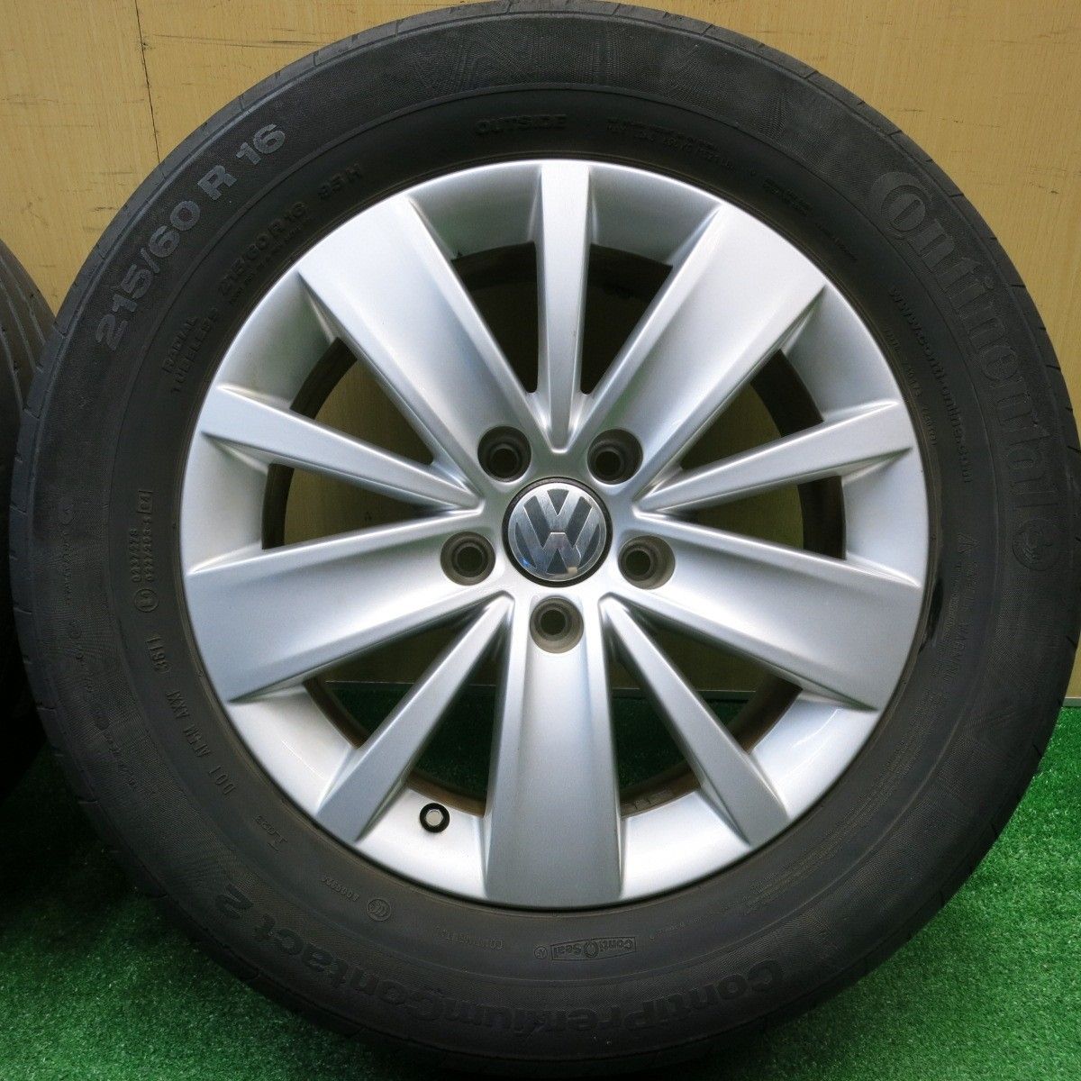 4本価格 ワーゲン 7 N シャラン 215 60 R 16 コンチネンタル コンチ コンタクト2 16インチ PCD 112 5 H ノ