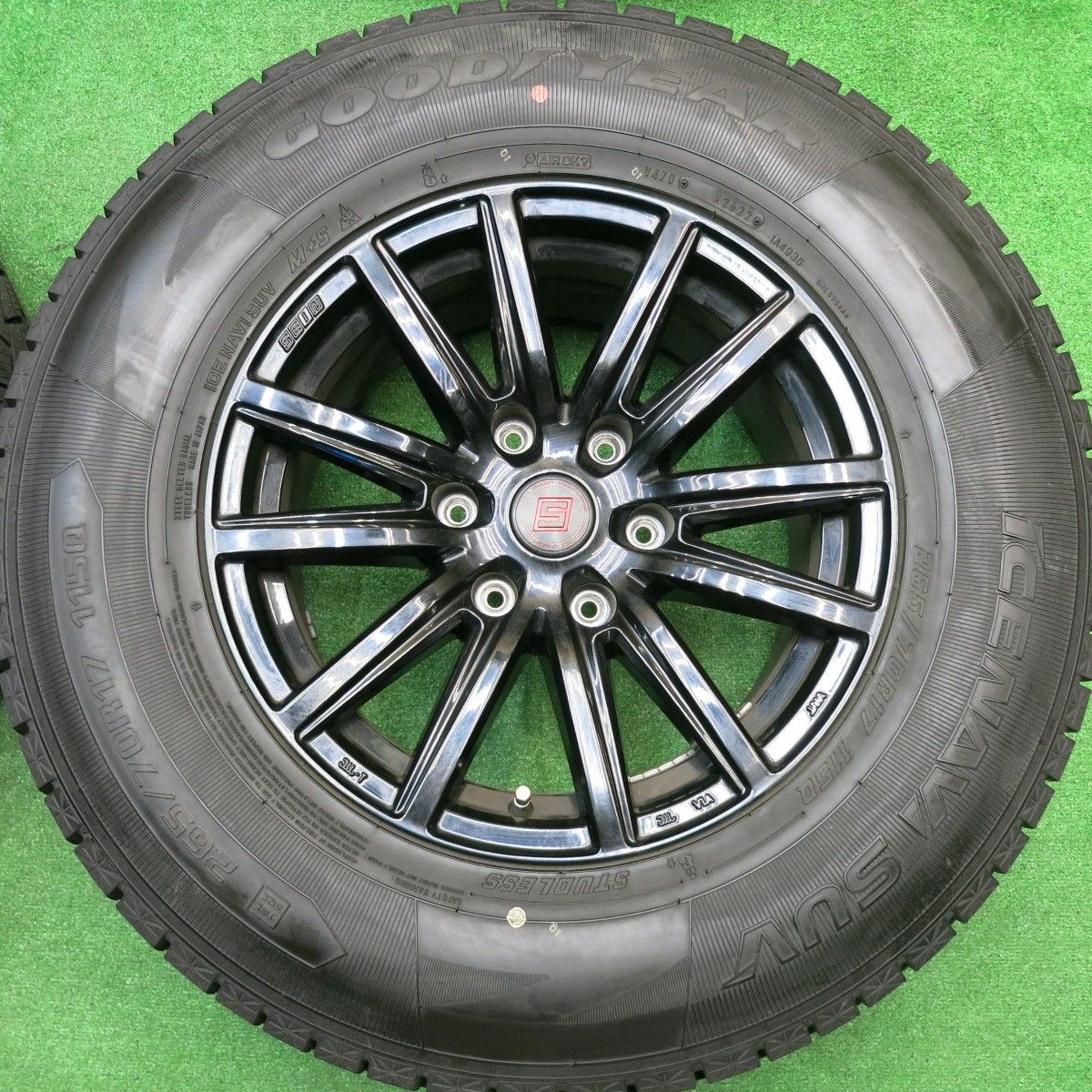  バリ溝 22年 9 5分 スタッドレス 265 70 R 17 グッドイヤー アイスナビ SUV SEIN ザイン 17インチ PCD 139 7 6 H ス 17インチ タイヤ ホイールセット
