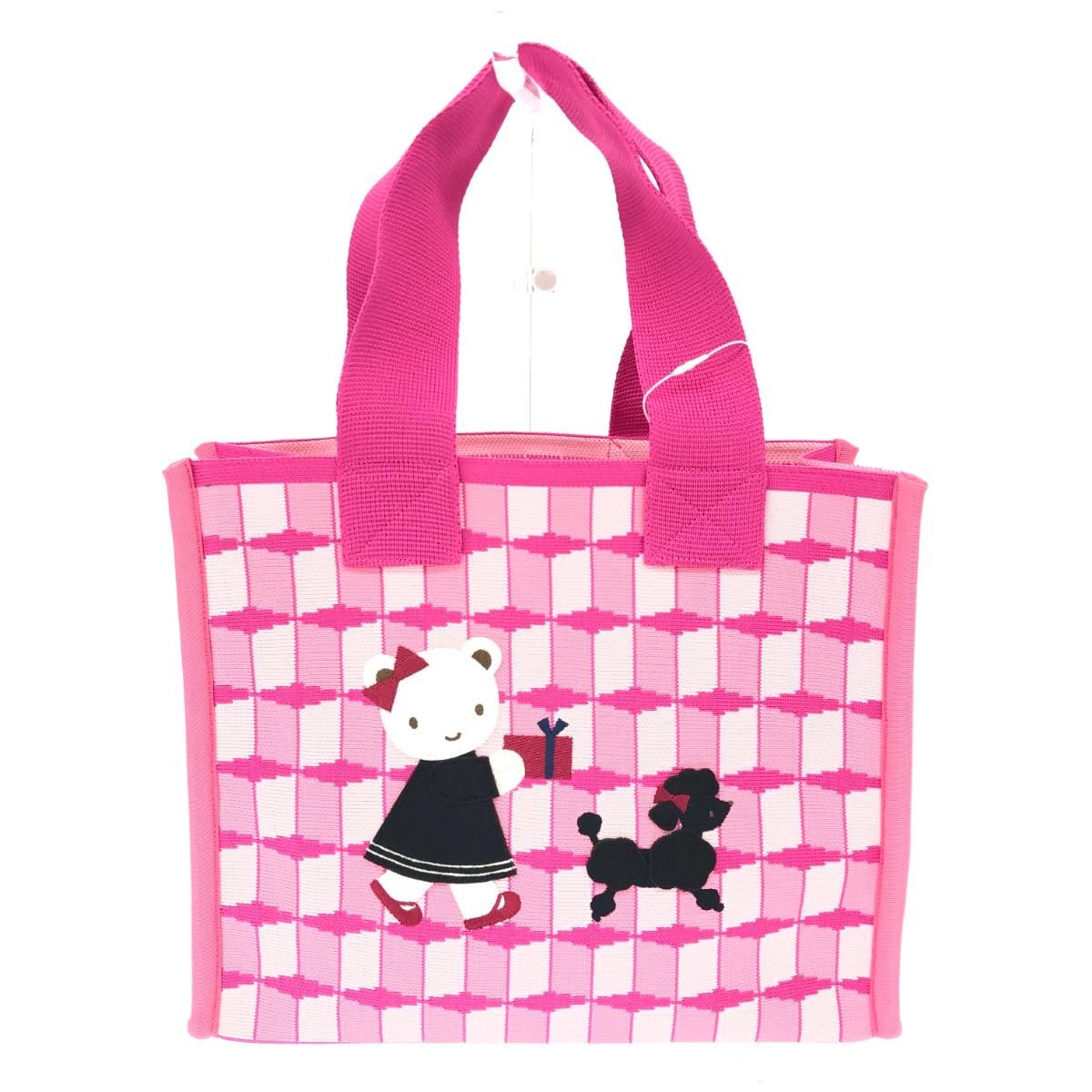 FAMILIAR ファミリア マモンエフィーユコラボ/ニットトートバッグ