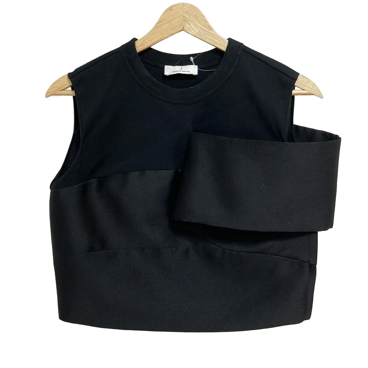 j. ジェイドット ノースリーブカットソー サイズM レディース - 黒 クルーネック