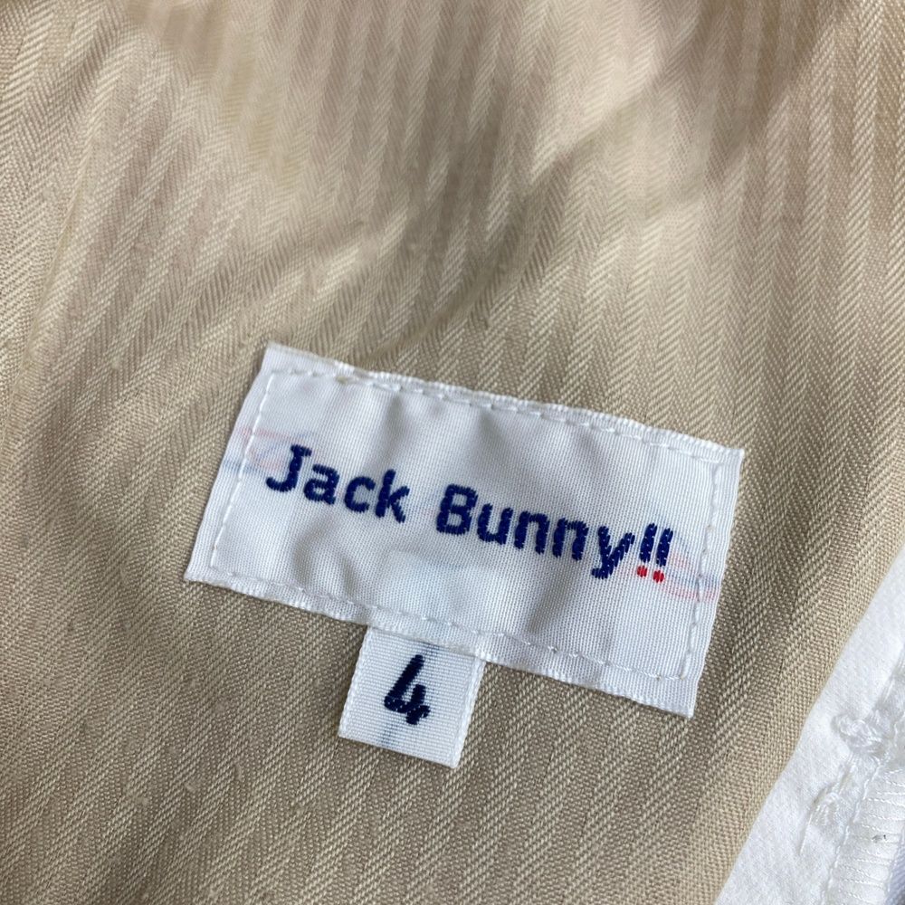 4サイズM ホワイト ジャックバニー ストレッチパンツ ゴルフウェア