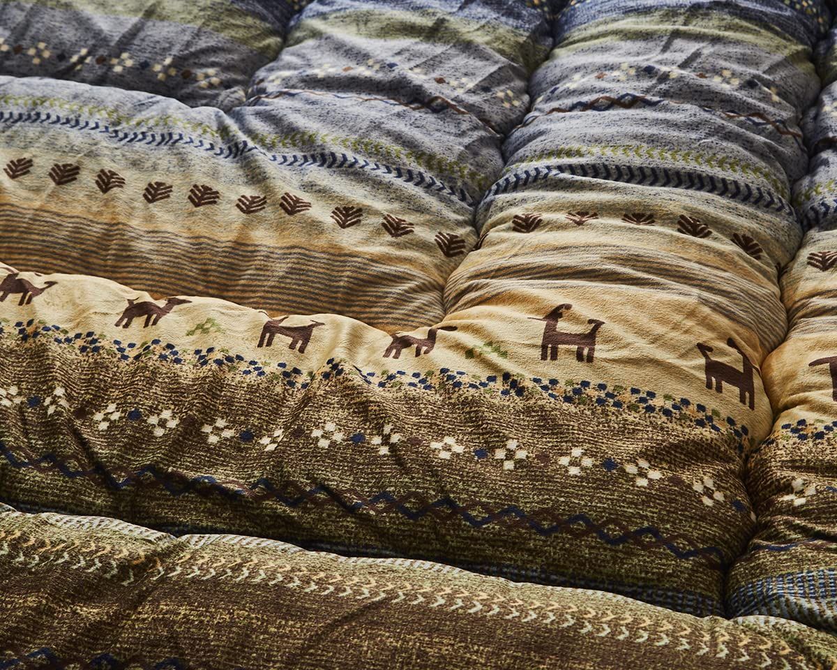 イケヒコ こたつ掛けふとん 長方形 ラディ 約205×285cm グリーン 洗える 国産 5185159