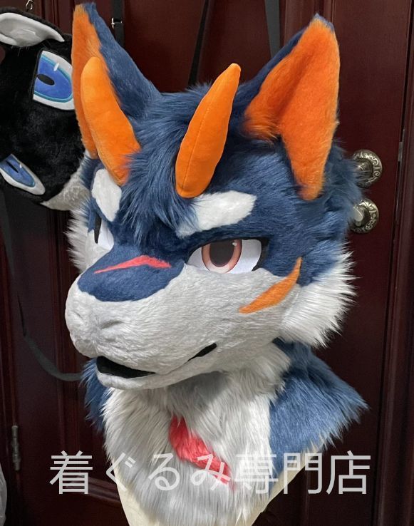 着ぐるみヘッド ドラゴン 全頭ヘッド ケモノ ファースーツ ぬいぐるみ コスプレ コスチューム kigurumi