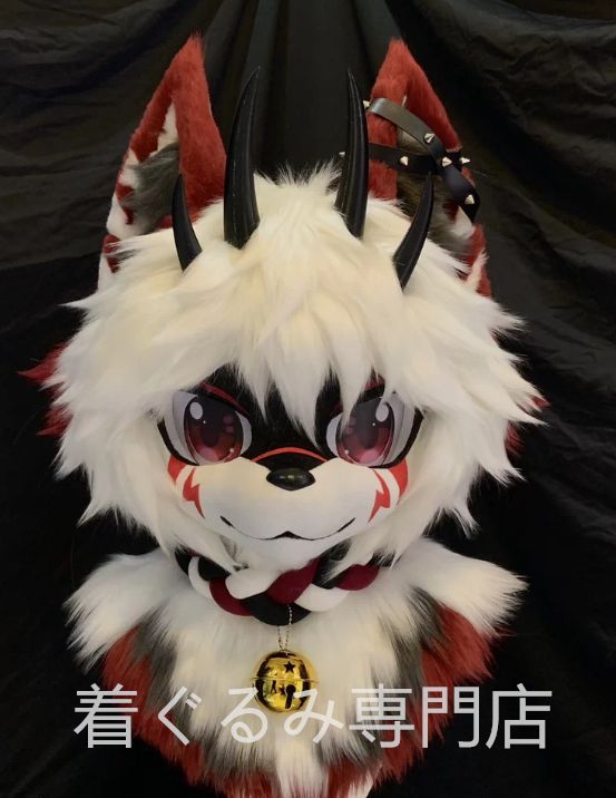 着ぐるみヘッド 猫 犬 全頭ヘッド ケモノ ファースーツ ぬいぐるみ コスプレ コスチューム kigurumi