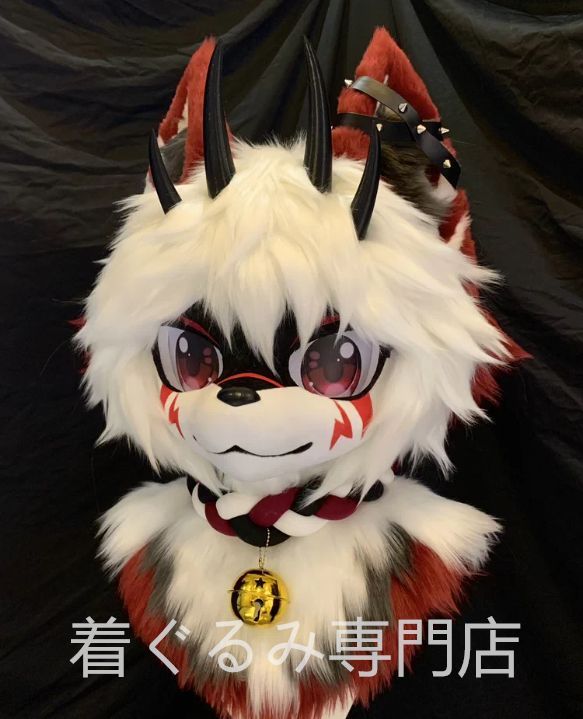 着ぐるみヘッド 猫 犬 全頭ヘッド ケモノ ファースーツ ぬいぐるみ コスプレ コスチューム kigurumi