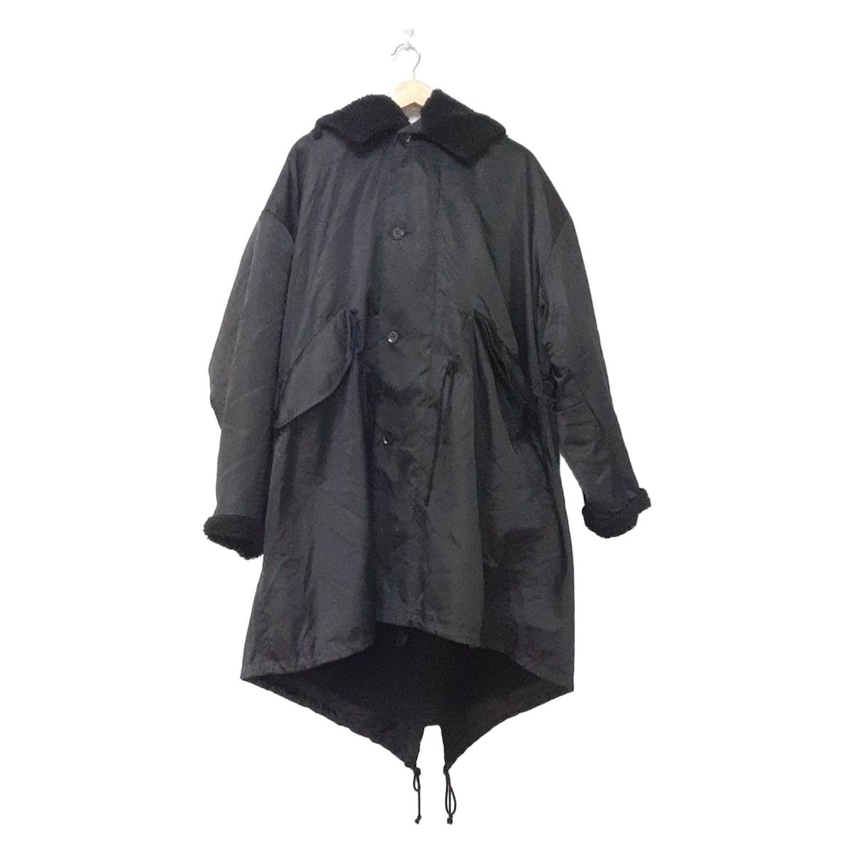 Y s ワイズ コート サイズ1 S レディース - YC-C13-601 黒 長袖 裏ボア 冬