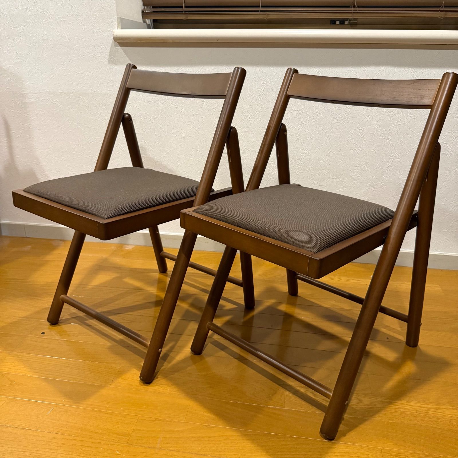美品】ニトリ 木製チェア リューク ダークブラウン - メルカリ