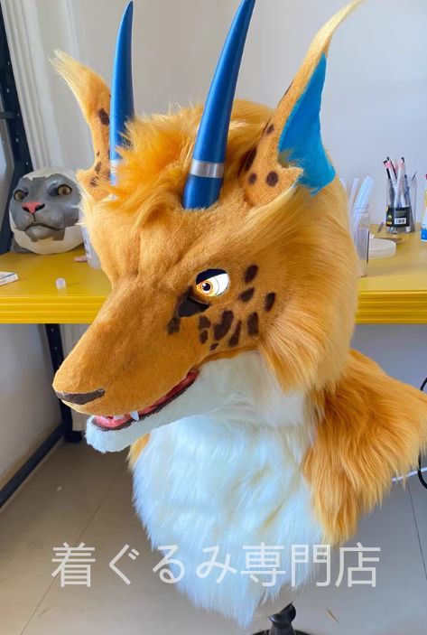 リアル ドラゴン 着ぐるみヘッド 全頭ヘッド ケモノ ファースーツ ぬいぐるみ コスプレ コスチューム kigurumi