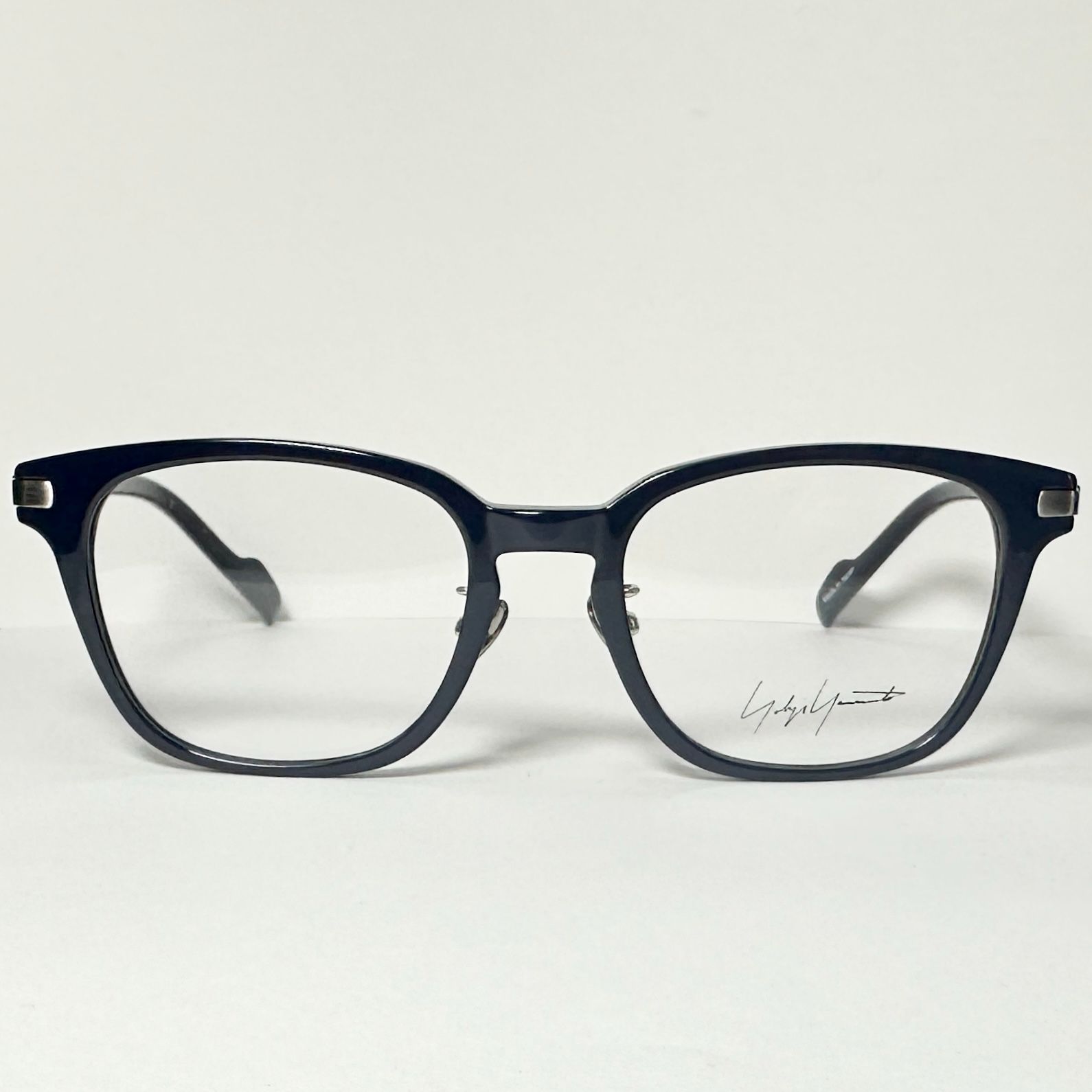 Yohji Yamamoto ヨウジヤマモト YY 19-0032-3 黒 メガネ ケース付き チタン素材 Y 3