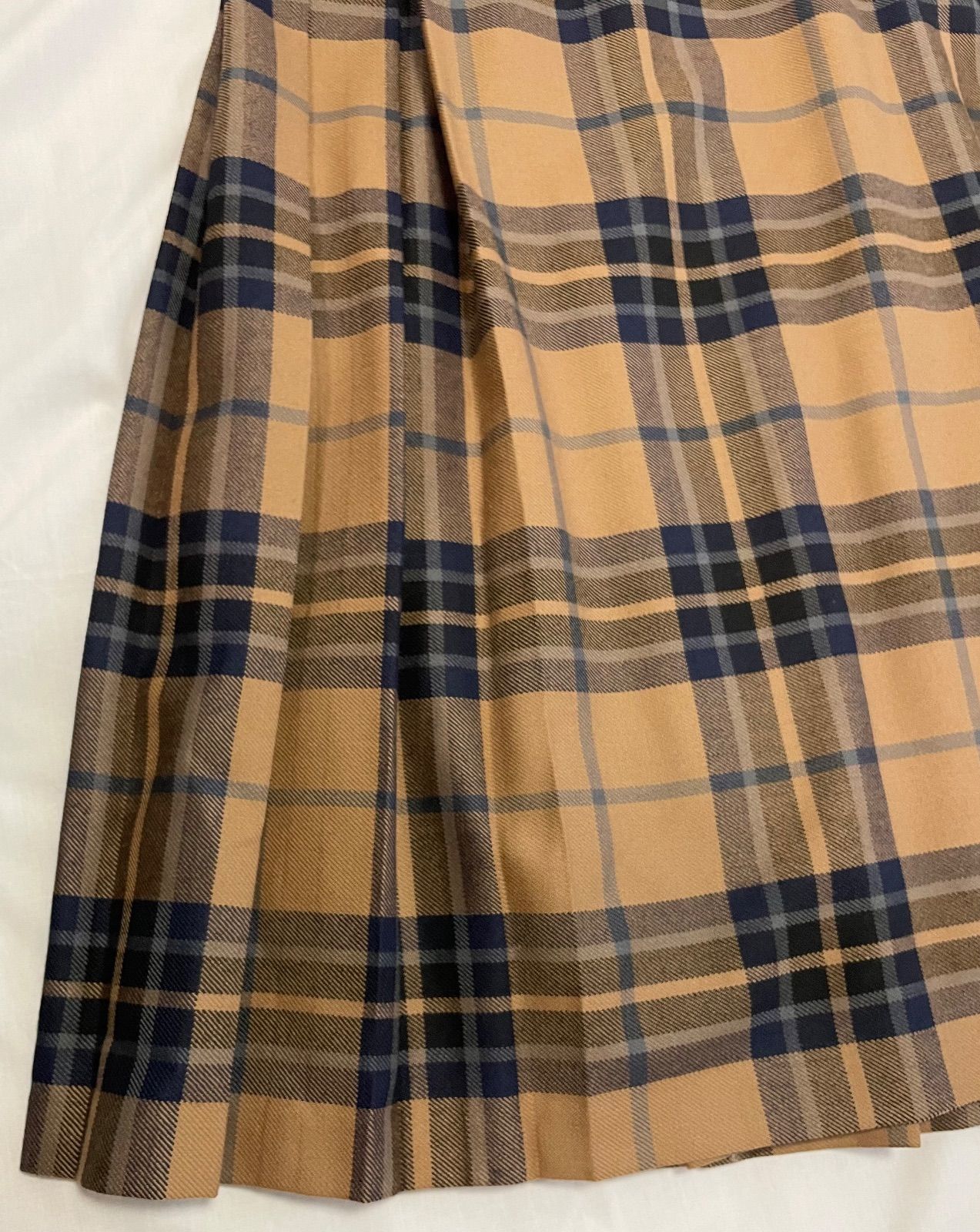 チェック 巻きスカート