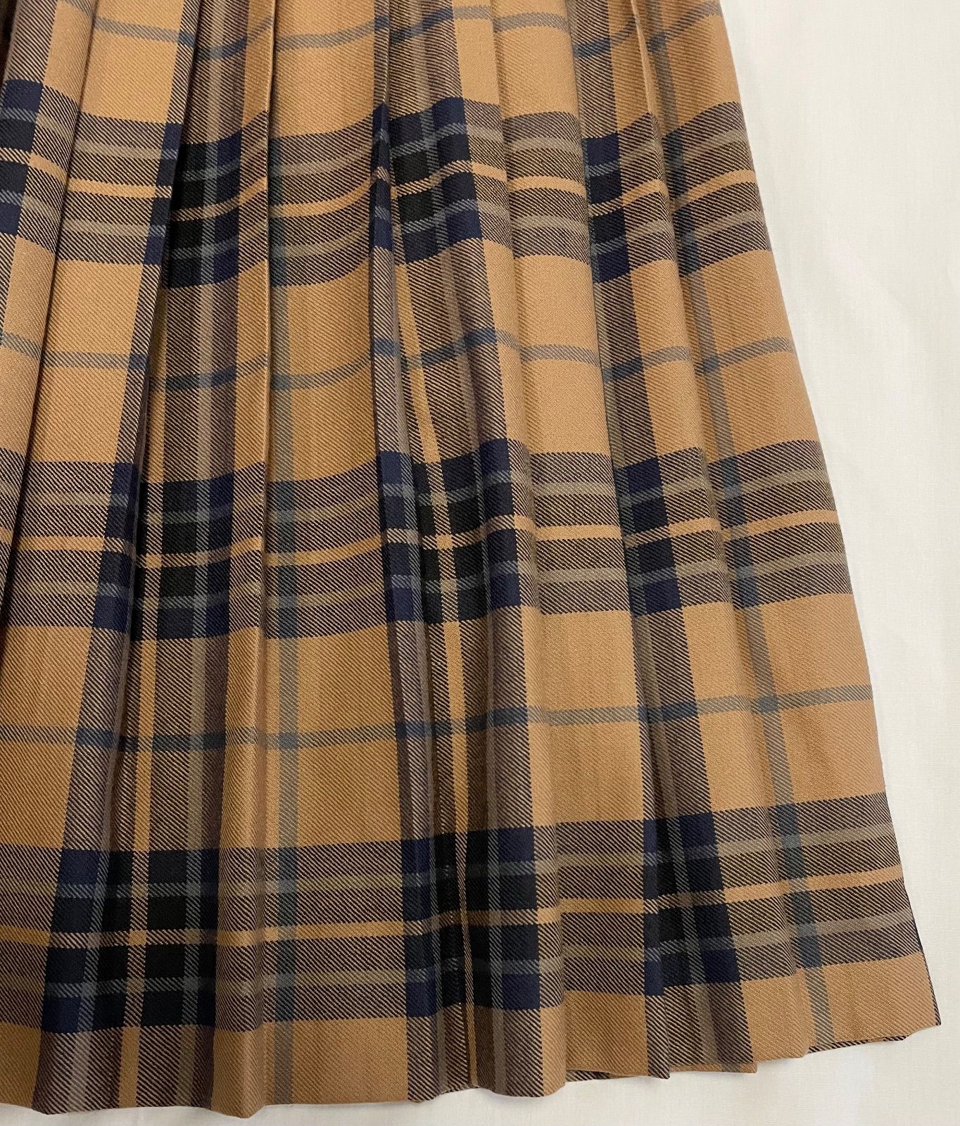 チェック 巻きスカート