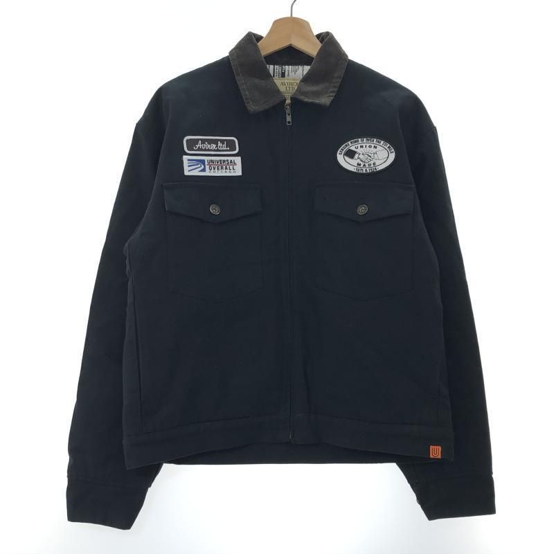 AVIREX×UNIVERSAL OVERALL WORK JACKET M U2433443AX ブラック アヴィレックス ユニバーサルオーバーオール 10