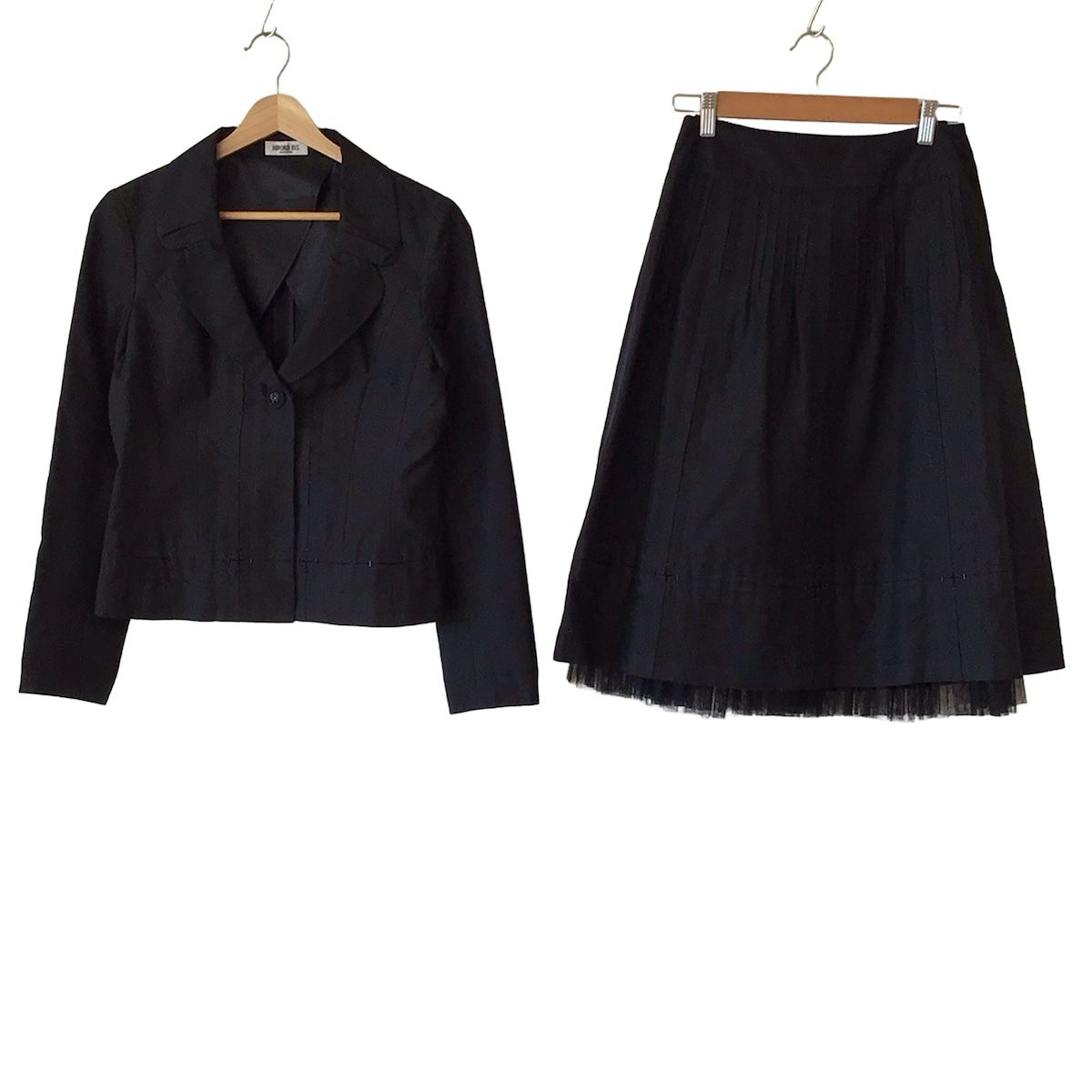 HIROKO BIS ヒロコビス スカートスーツ レディース - 黒