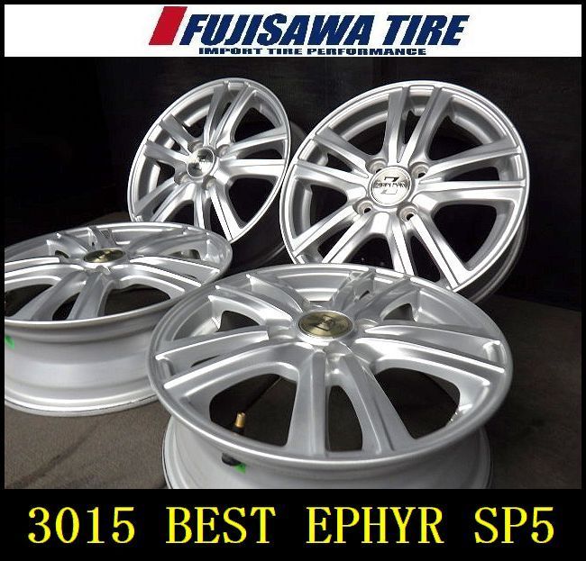 3015 B BEST EPHYR SR5 ホイール 14x4.5J 4穴 PCD100 43 4本