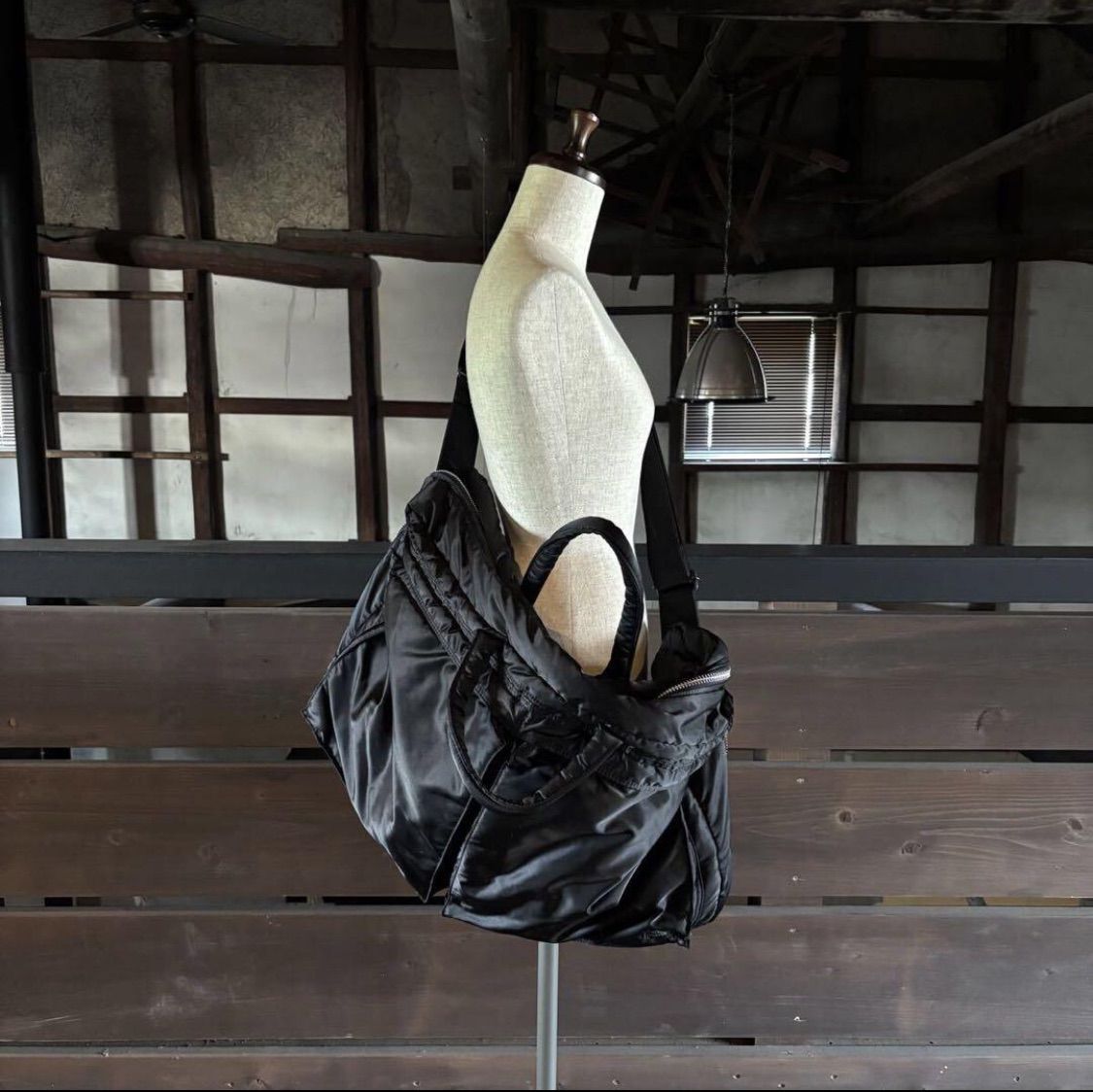 最安値】良品 PORTER サニー ミニボストンバッグ ダッフルバッグ 黒