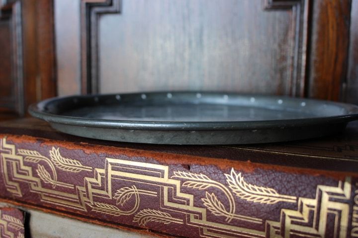 在庫一掃 イギリス アンティーク雑貨 ピューター プレート 英国製 mh 1007 3