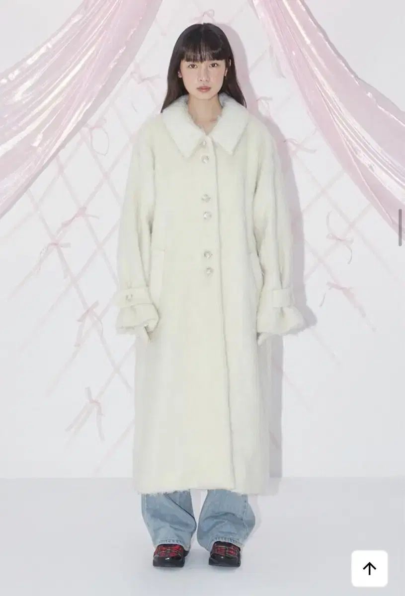 マーガリンフィンガーズ ヘアリー ウール ロングコート