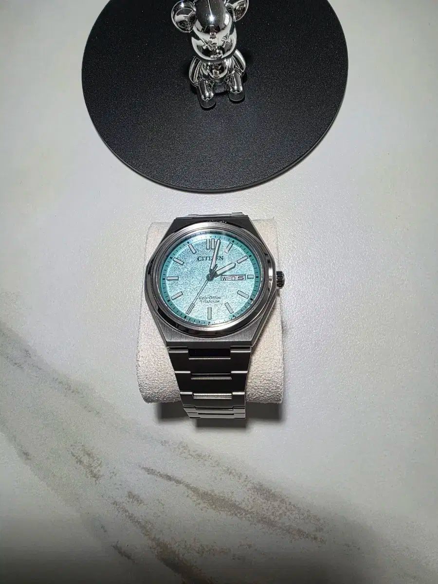 シチズン 젠신 aw0130 ターコイズ
