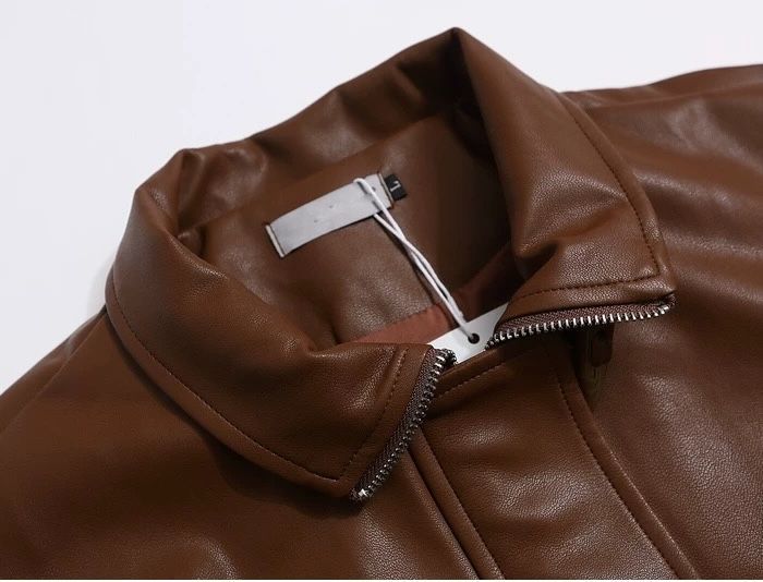 感PUレザー 中綿ジャケット