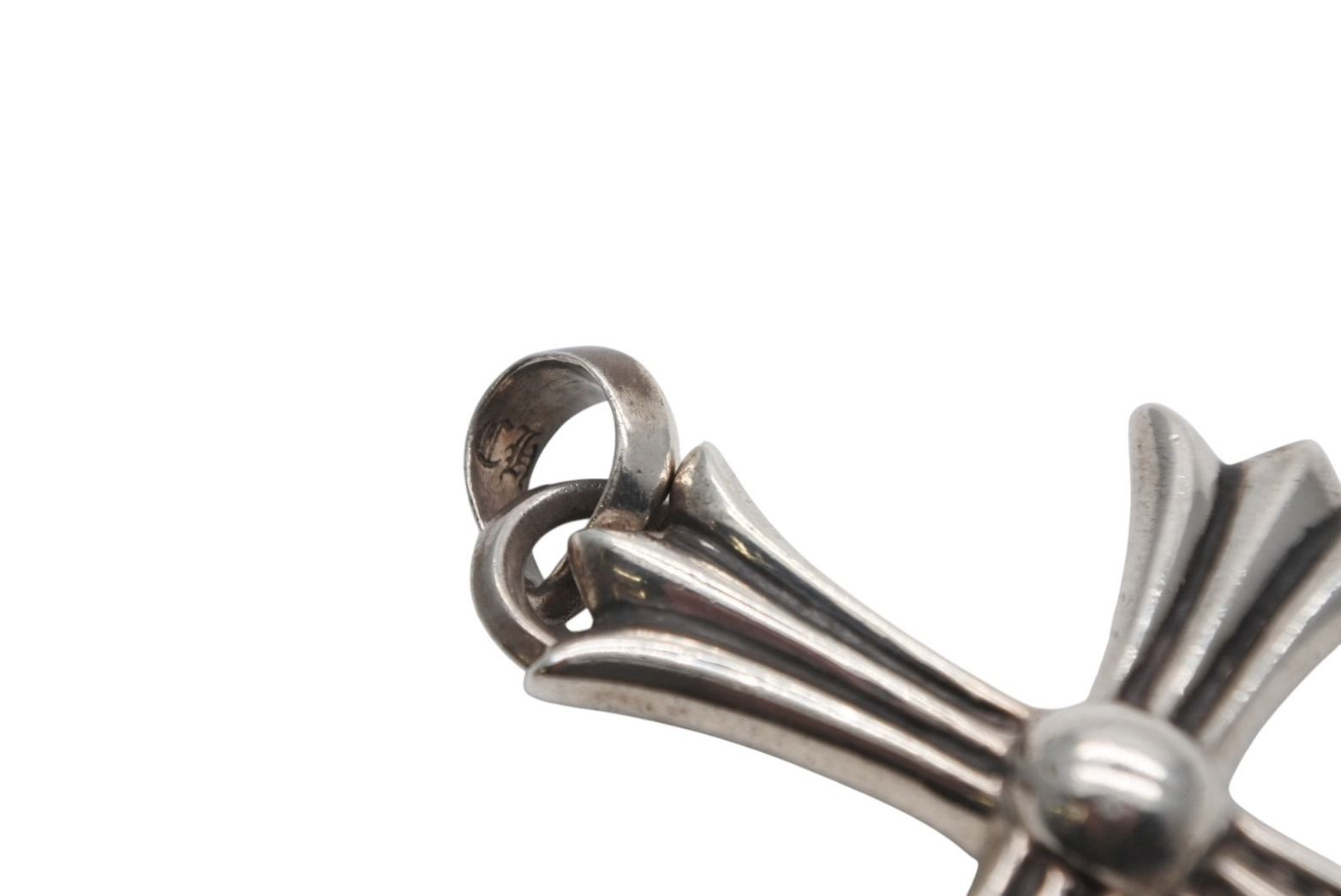 CHROME HEARTS クロムハーツ ラージクロス ベイル ネックレス 重量約40 0 g 刻印 スターリングシルバー 4 b 008909 結婚式対応 キーホルダー キーリング 