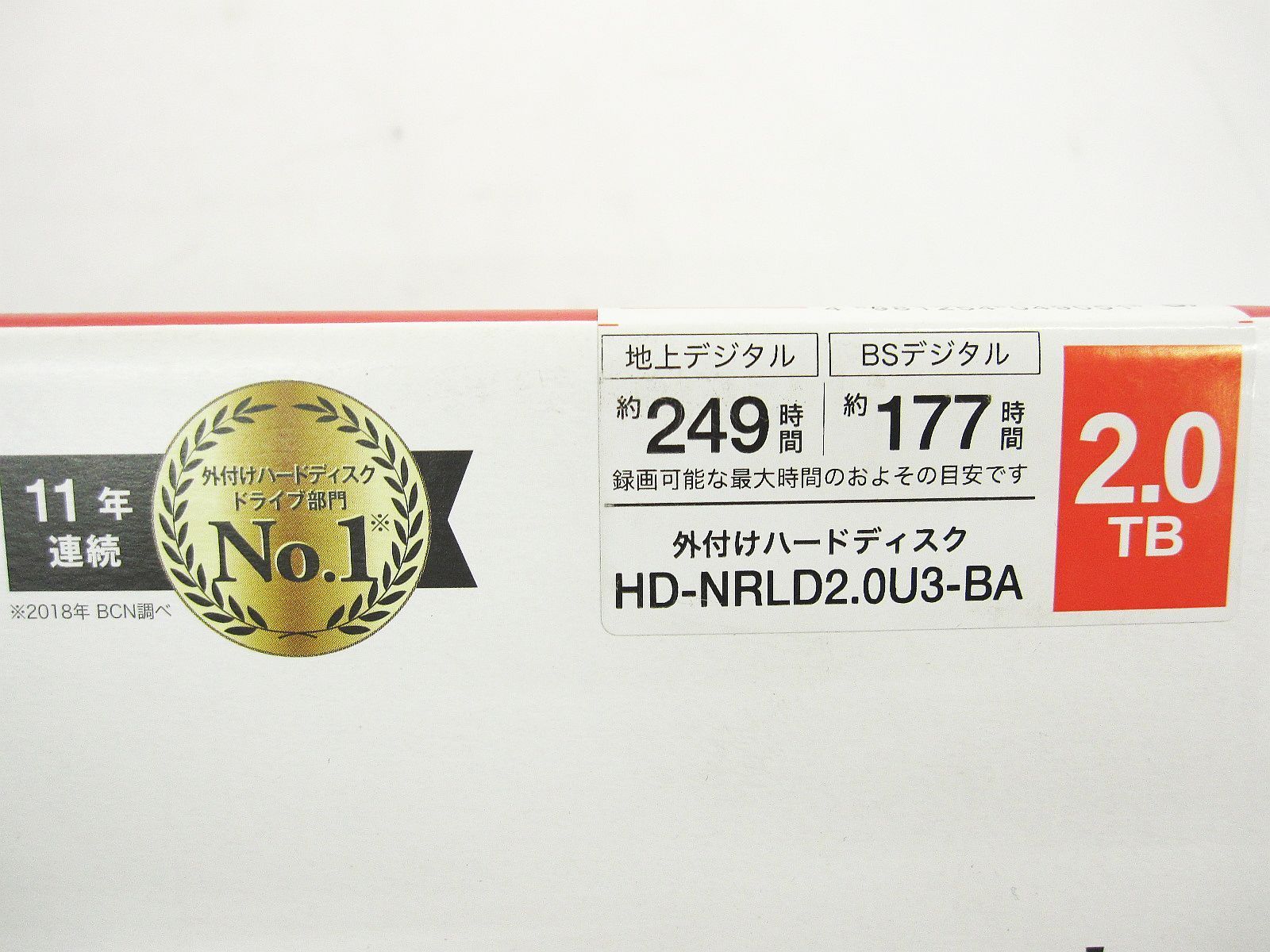 BUFFALO バッファロー HD-NRLD2.0U3-BA 外付けハードディスクドライブ 2TB 外付けHDD A0002-1105-2 WWW_OPDRERGINERDOGAN_COM
