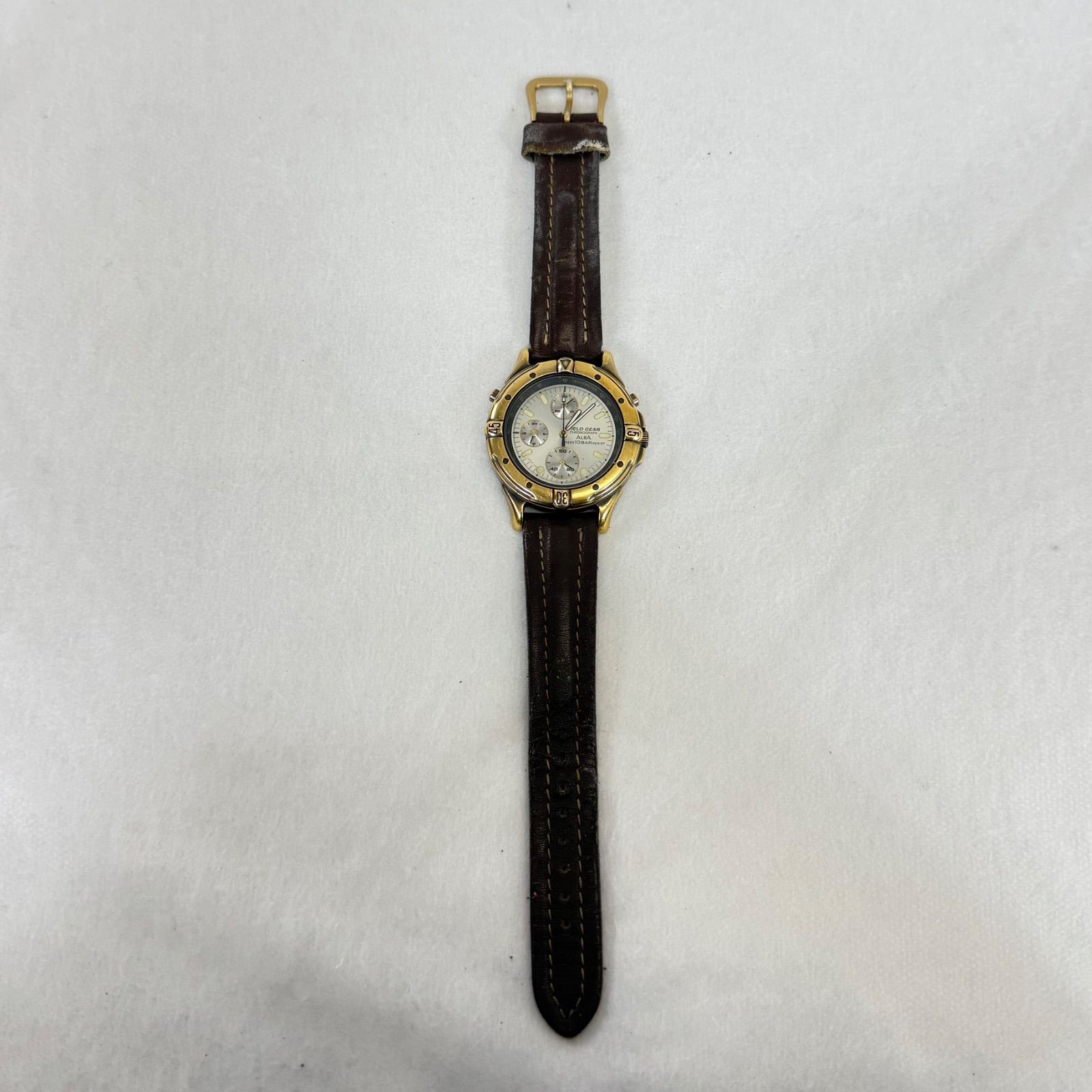 稼働品】SEIKO ALBA FIELD GEAR Y189-6A20 セイコー アルバ フィールド 