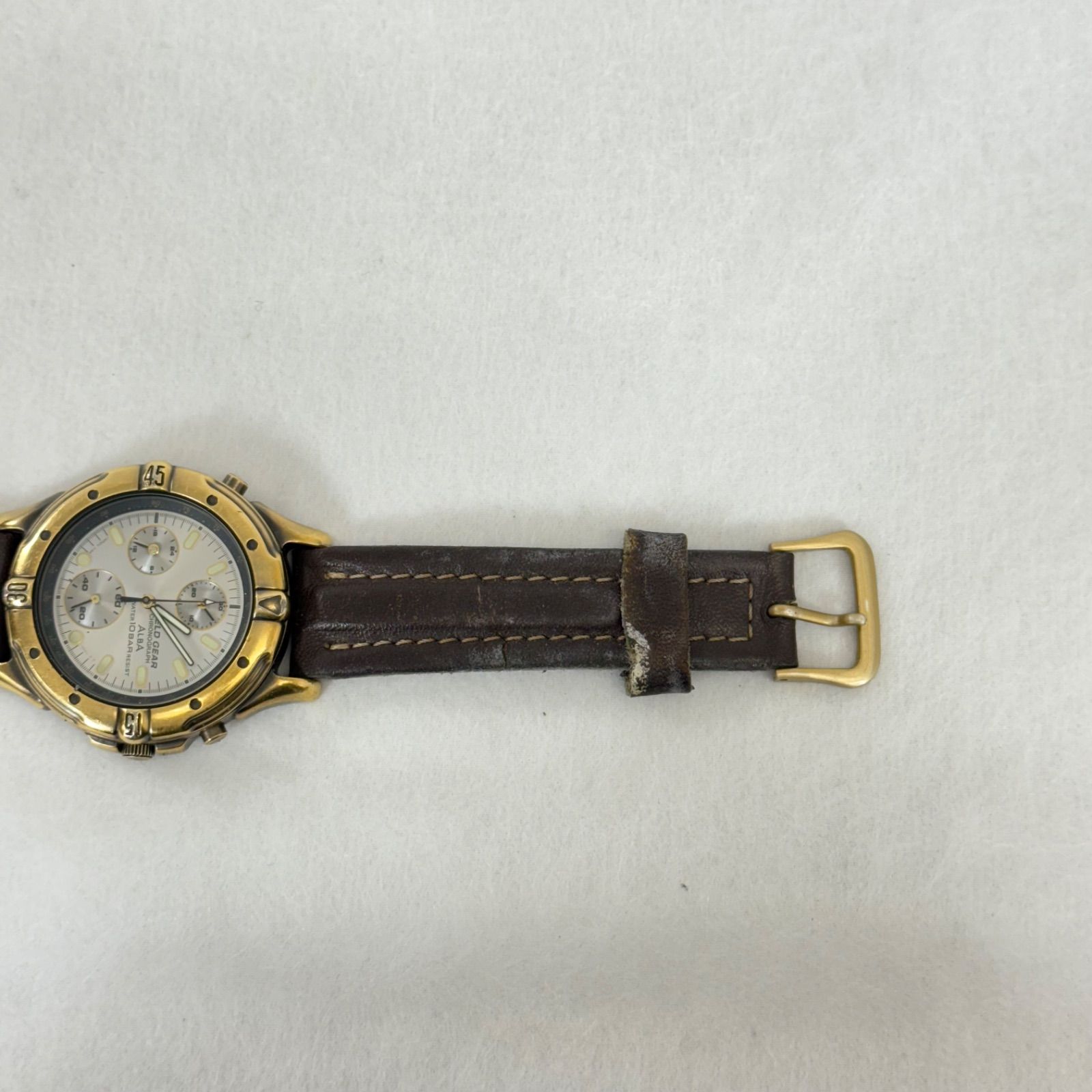 稼働品】SEIKO ALBA FIELD GEAR Y189-6A20 セイコー アルバ フィールド