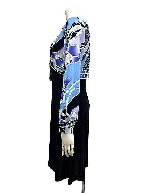 LEONARD FASHION レオナールファッション レディース 長袖ワンピース 38サイズ 9号 Mサイズ_S26_セルモアから _s-0828-r26