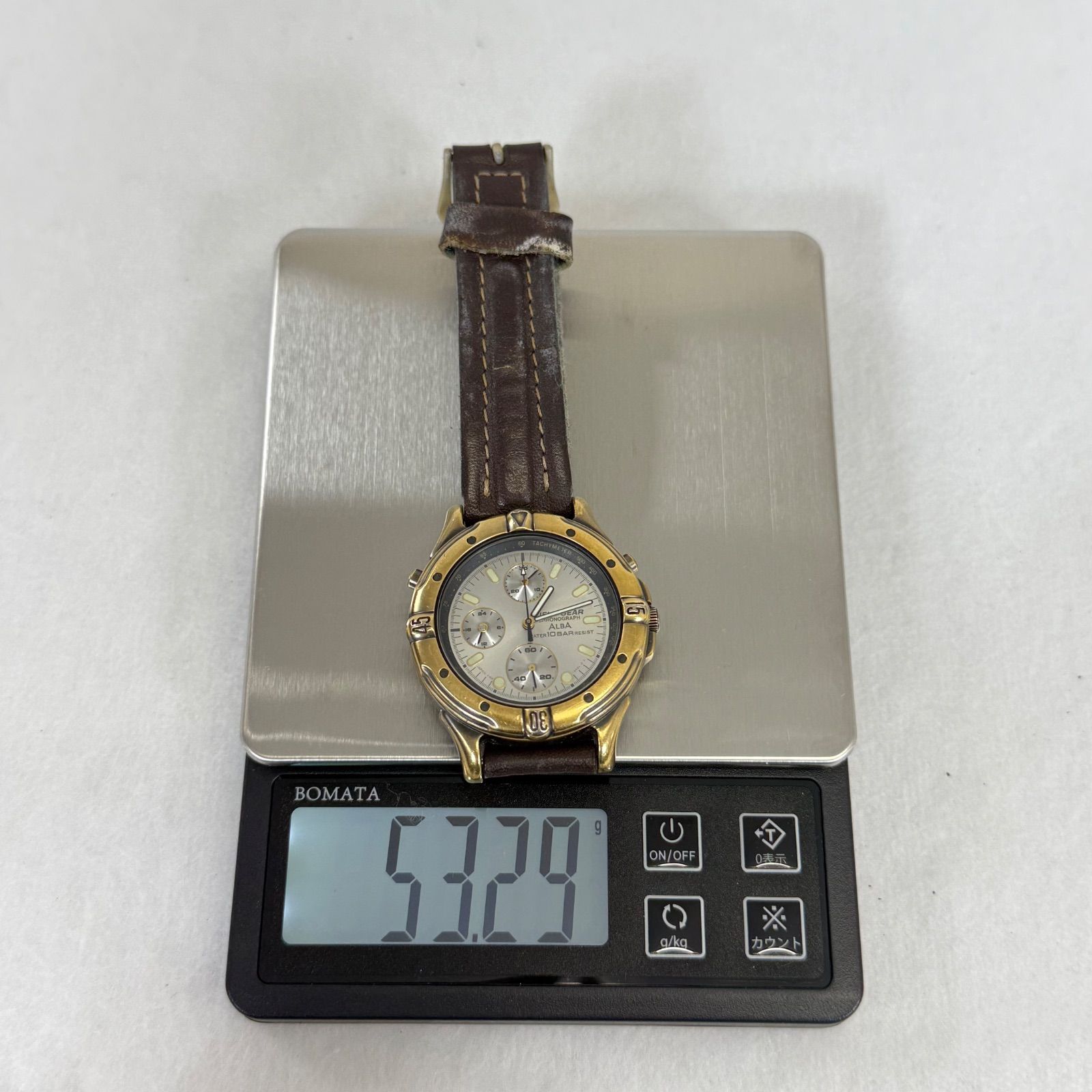 稼働品】SEIKO ALBA FIELD GEAR Y189-6A20 セイコー アルバ フィールド 