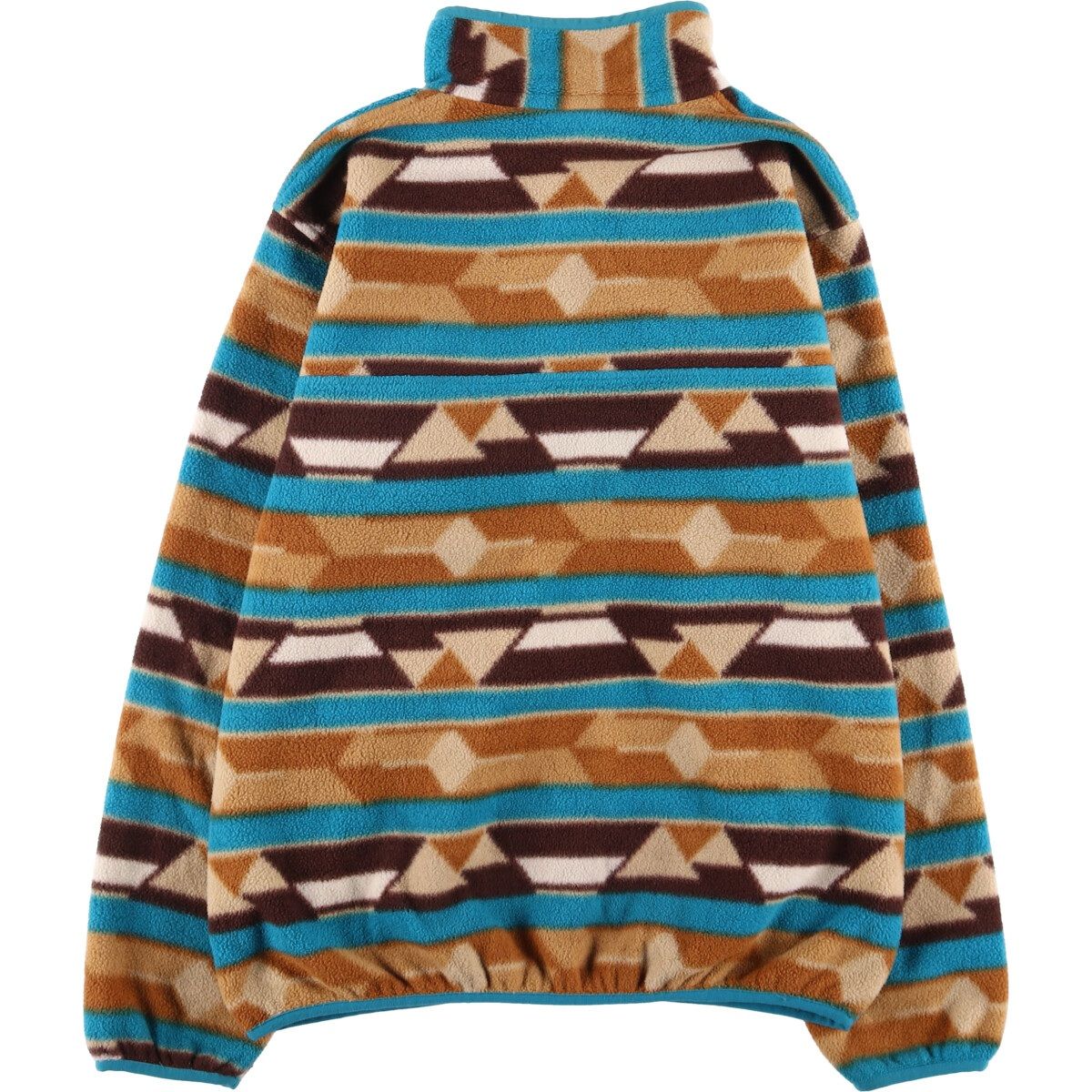 古着 パタゴニア Patagonia ライトウェイトシンチラスナップT 25455FA14 総柄 ハーフスナップ フリースプルオーバー eaa574750