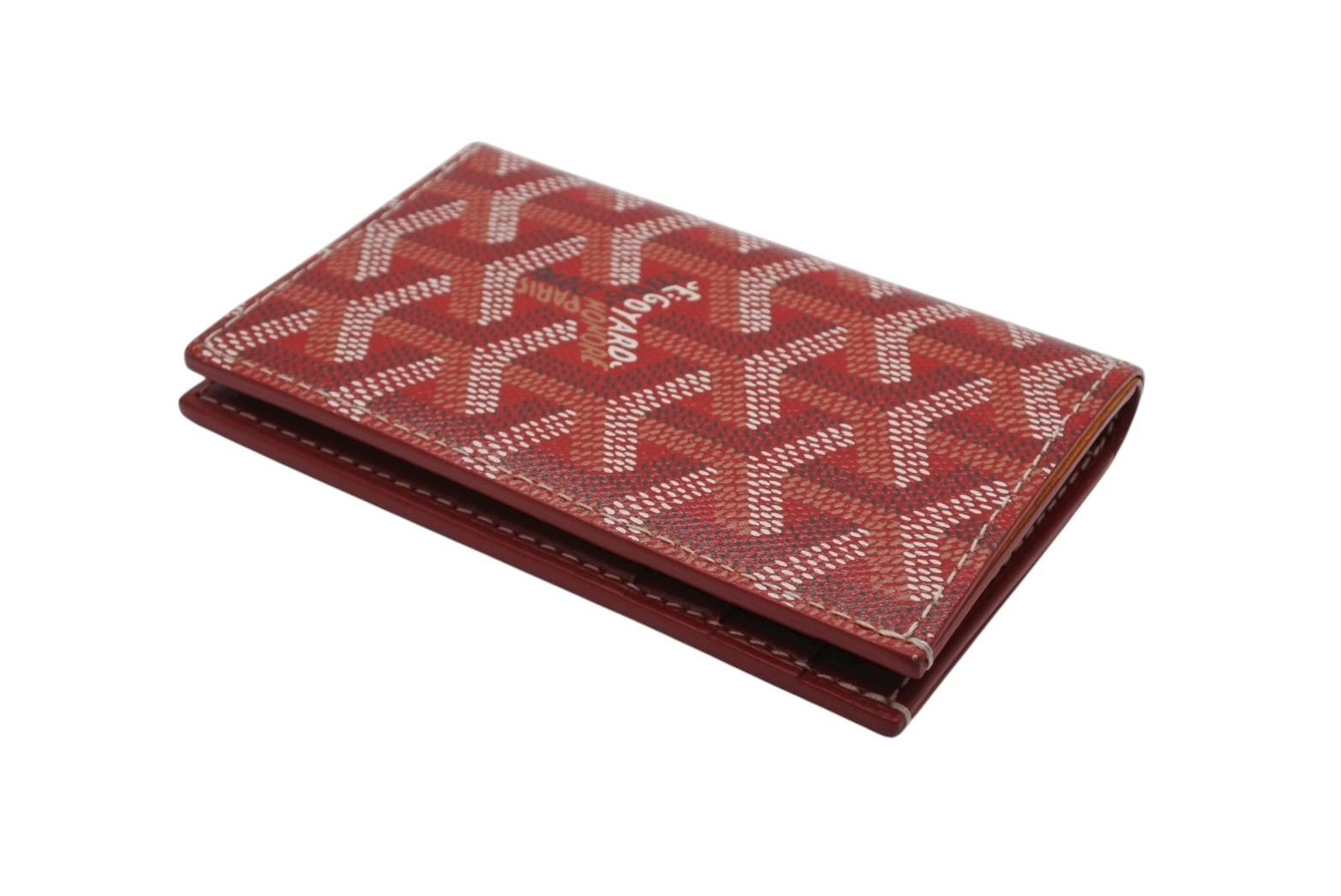 GOYARD ゴヤール マルゼルブ カードケース レッド ゴヤールディンキャンバス 4 b 008879