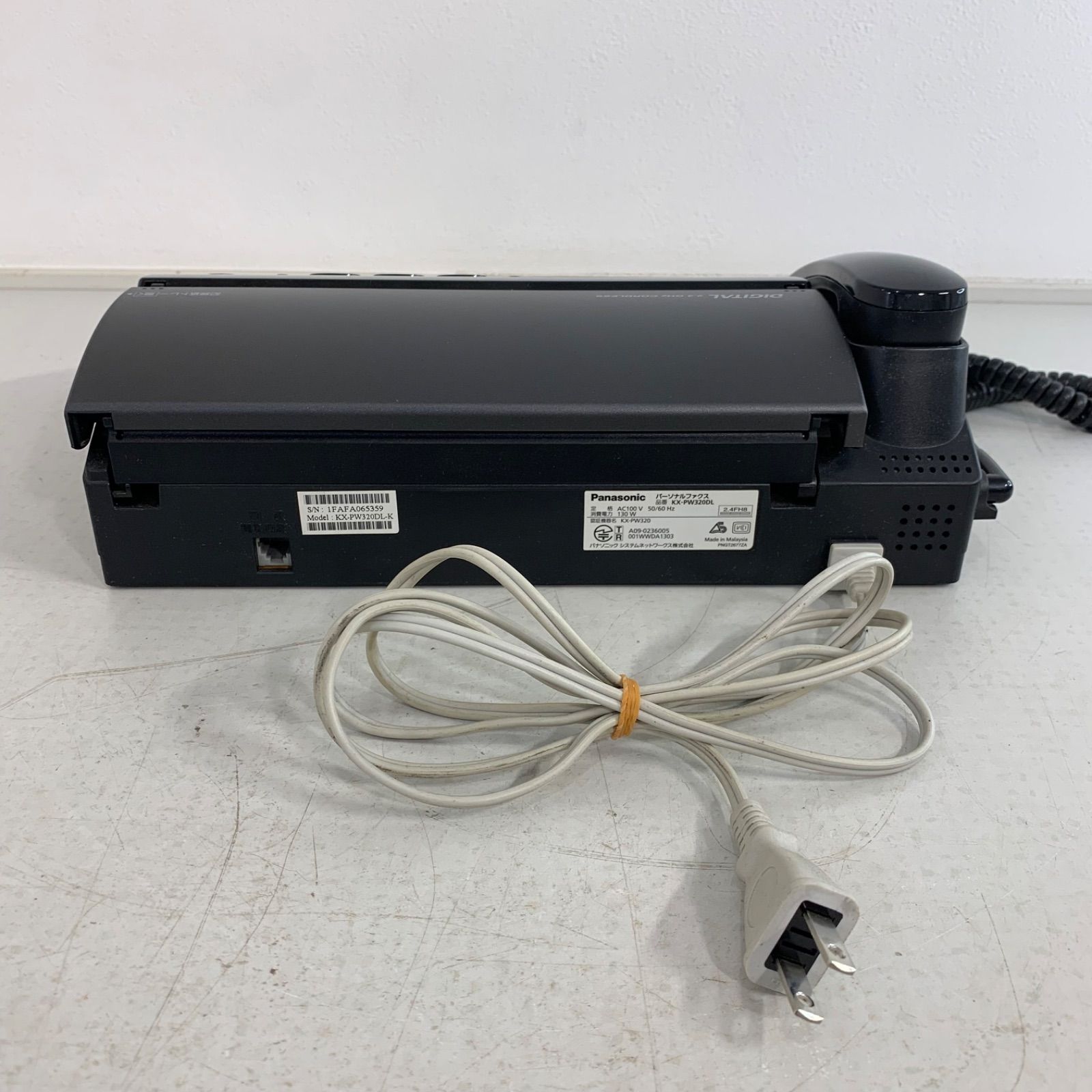 パナソニック FAXファックス KX-PW320-K fax電話機 おたっくす - メルカリ