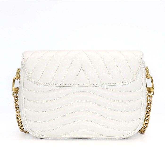 ルイ ヴィトン Louis Vuitton ショルダーバッグ ニューウェーブ ミュルティ ポシェット M56466 2020年製 ホワイトレザー