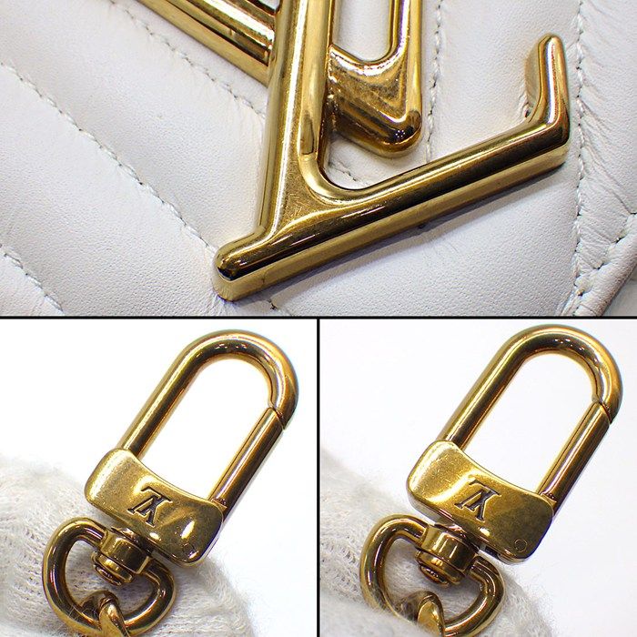 ルイ ヴィトン Louis Vuitton ショルダーバッグ ニューウェーブ ミュルティ ポシェット M56466 2020年製 ホワイトレザー DECORATOM_COM_BR