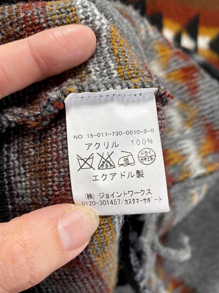 EARTH RAGZ アースラグズ エクアドルニット ネイティブ フーディー