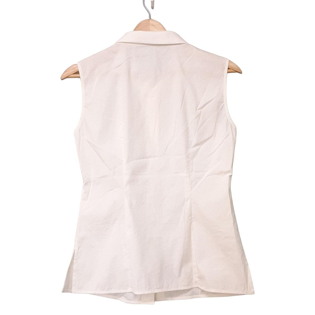 FOXEY フォクシー ノースリーブシャツブラウス サイズ38 M レディース - 34590 アイボリー