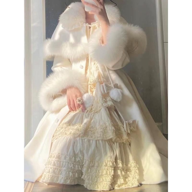 強固な ステン コート 冬服 レディース リボン もこもこ ジャケット ミディアム丈 コート ロリータ ロリータコート アウター 小柄 ファー付き 学生 厳選商品を皆様に。