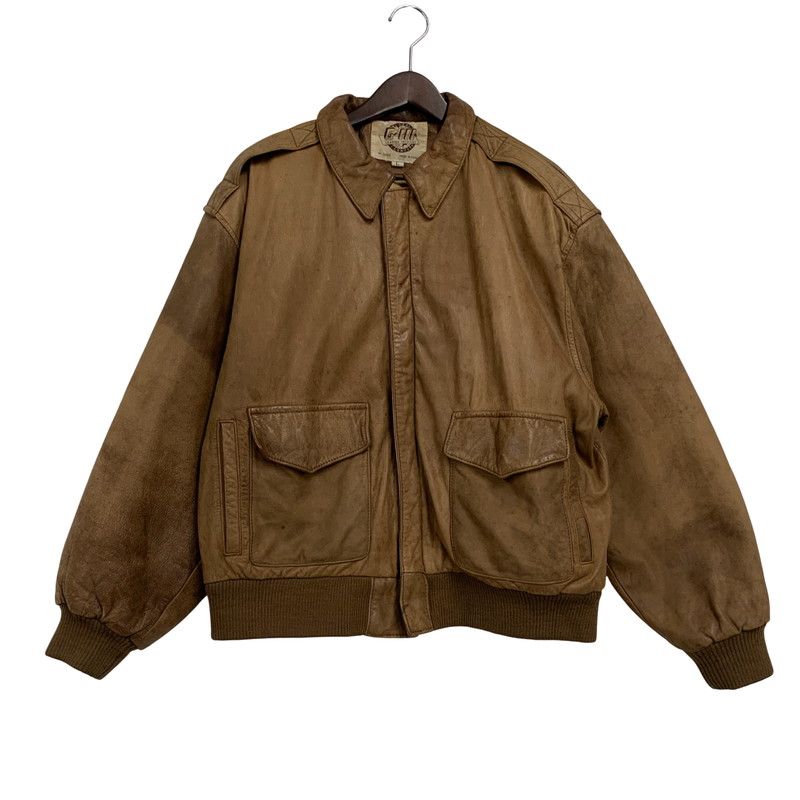 品 G-III ジースリー 80-90S A-2 TYPE LEATHER FLIGHT JACKET レザー フライト ジャケット アウター 146-251105-cs-03-izu