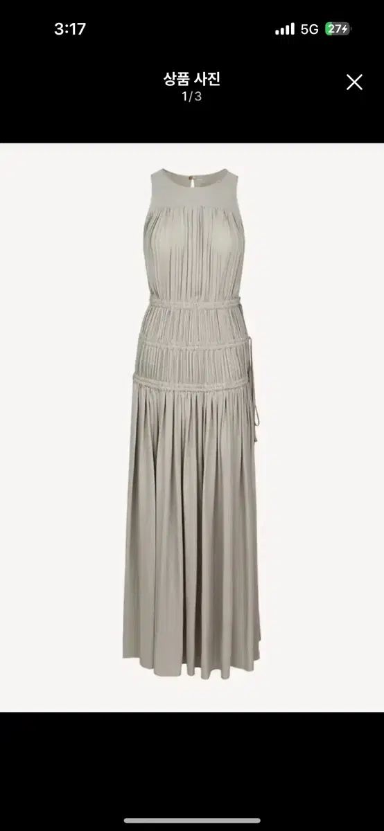 LAPLA シャーリングマキシ ONE PIECE アッシュミント m