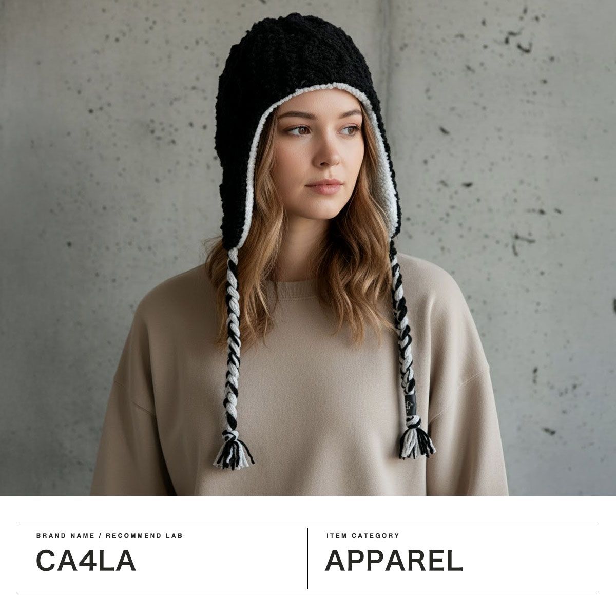 CA4LA ニット帽 レディース メンズ 耳あて 帽子 秋冬 冬 防寒 カシラ