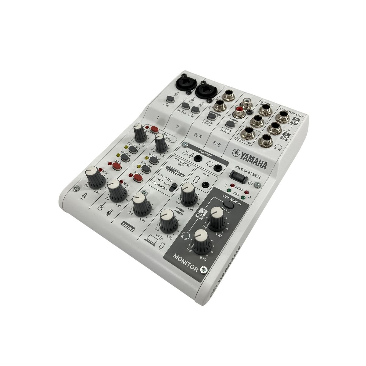 YAMAHA AG06MK2 W ライブストリーミング ミキサー 製 音響機材 ヤマハ 良好 W10572760