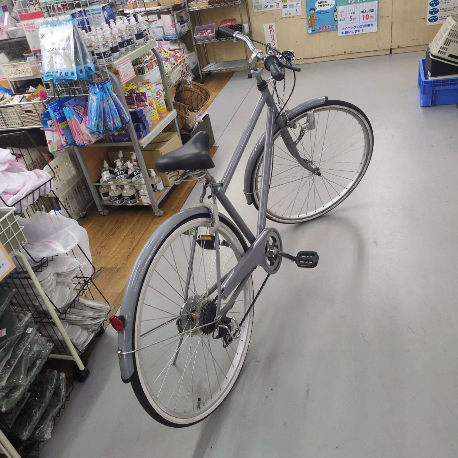 J056 サビキズ使用感有り 軽快スポーツ自転車 アサヒ 6段 LEDダイナモ 27インチ BRIGHTFACE_UK