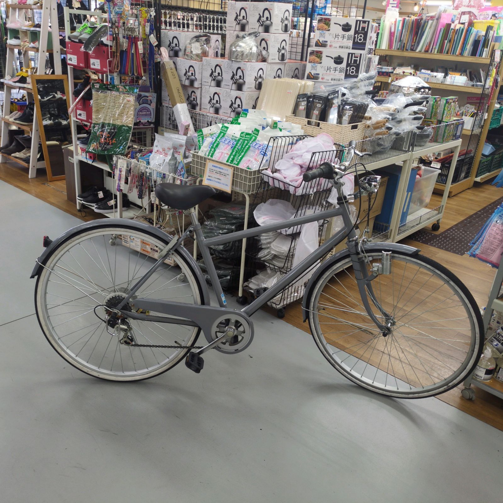 J056 サビキズ使用感有り 軽快スポーツ自転車 アサヒ 6段 LEDダイナモ 27インチ