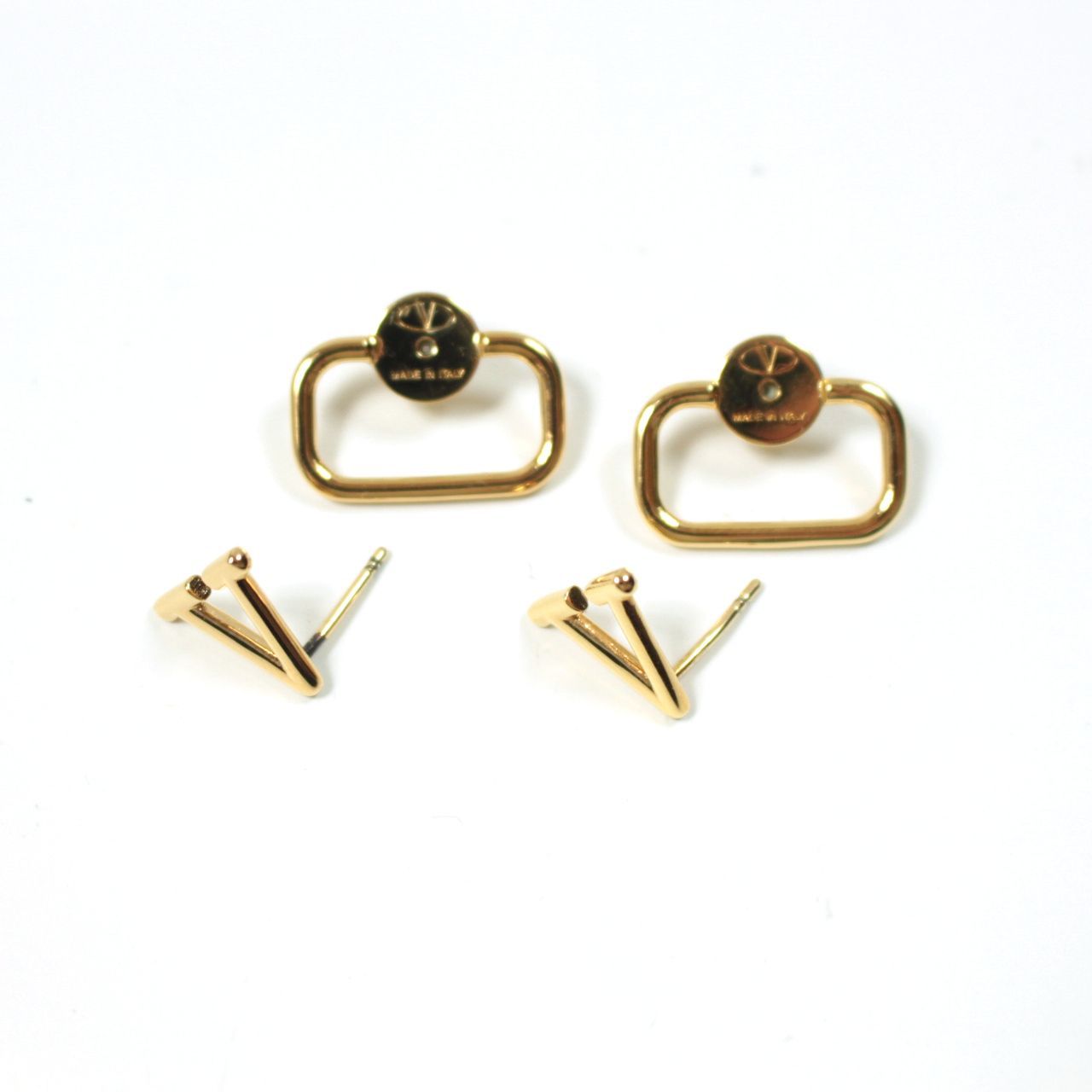 新品】 VALENTINO ヴァレンティノ Vロゴ シグネチャー メタル ピアス 
