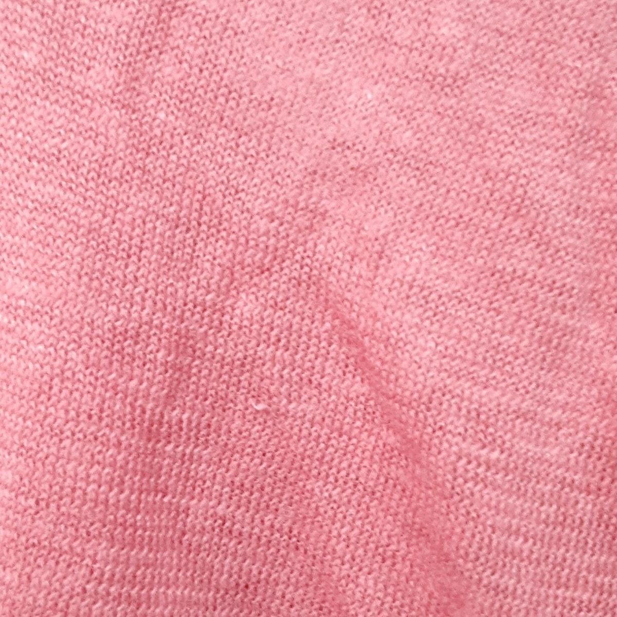  Max Mara マックスマーラ 七分袖セーター サイズL レディース - ピンク Vネック 麻 五分袖 七分袖 ニット セーター